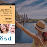 Englische Version des Übungsmaterial für die ÖSD-Deutschrüfung ZA1. Im Hintergrund ist die deutsche Stadt Köln zu sehen.