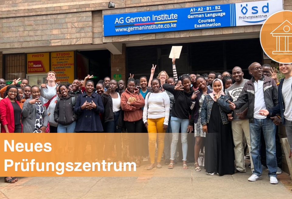 Deutschprüfungen in Kenia.