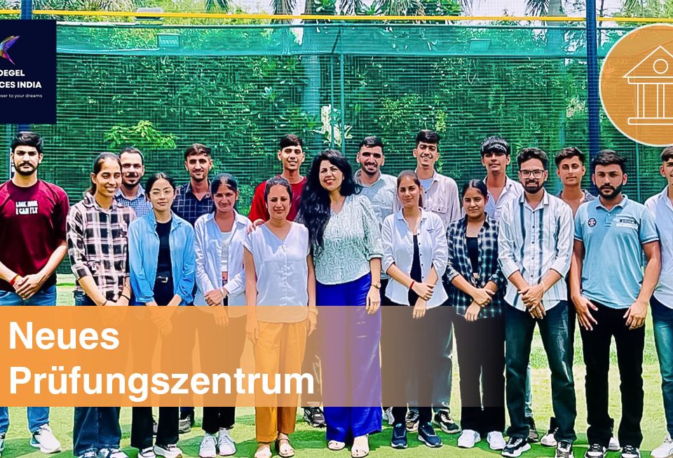 Deutschprüfungen bei Voegel in Indien.
